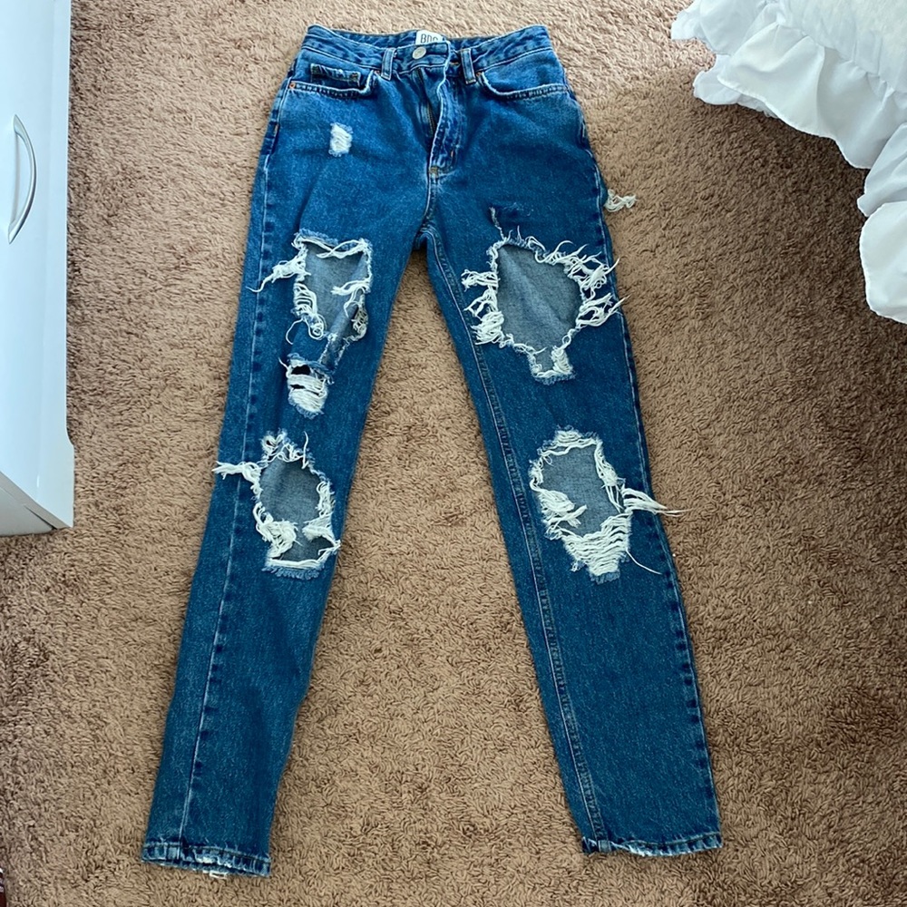 BDG high rise mom jeans blue 24